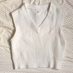 COS sleeveless knit sweater